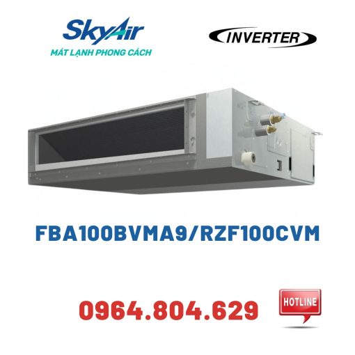 Daikin FBA100BVMA9/RZF100CVM - Điều hòa âm trần nối ống gió 34000BTU Inverter 1 Chiều